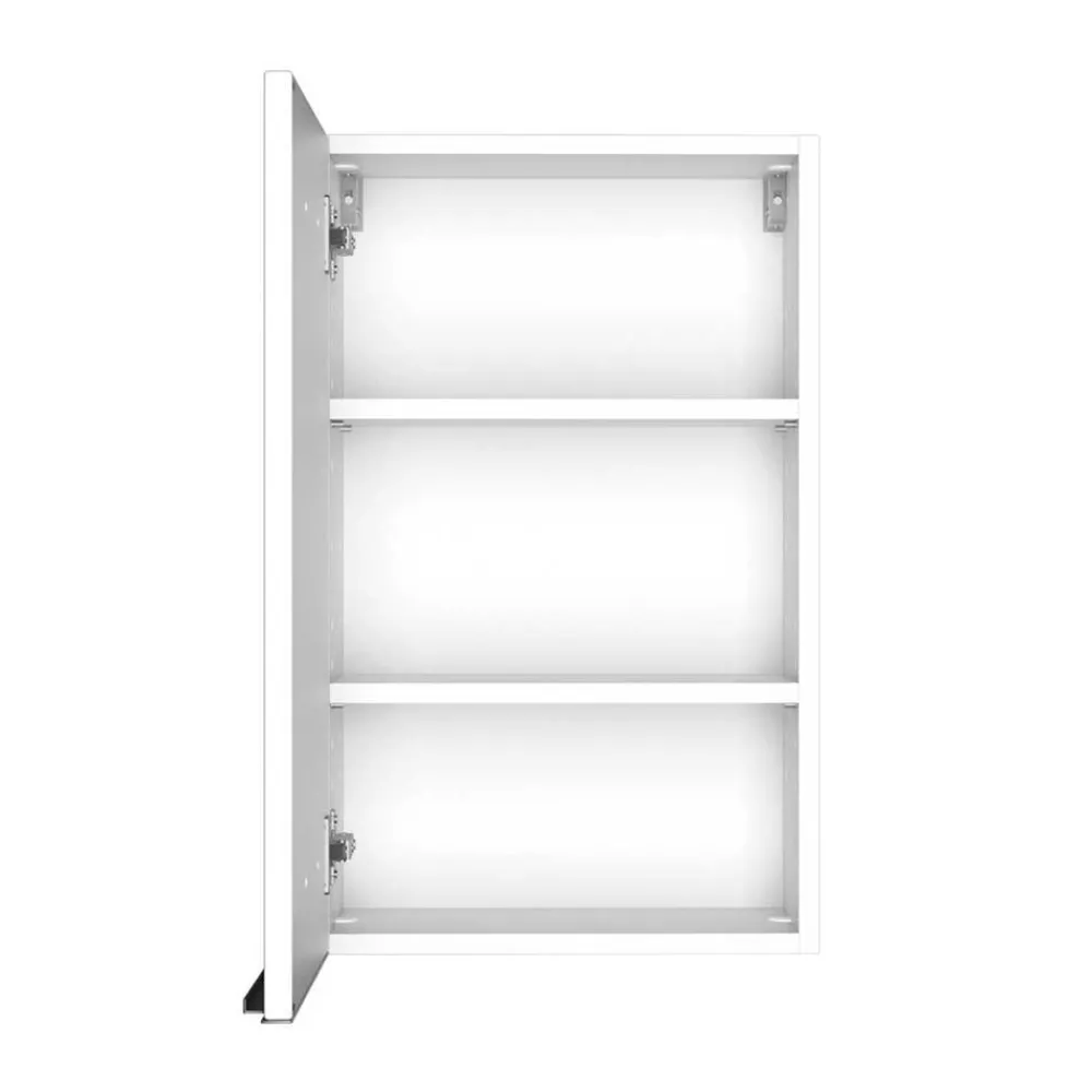 Wohnen Badezimmer Komplett*Weiße Bad Ausstattung mit LED - Livendas (fünfteilig)