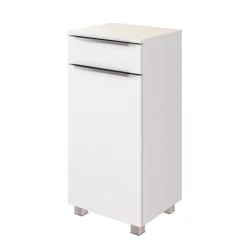 Wohnen Badezimmer Komplett*Weiße Bad Ausstattung mit LED - Livendas (fünfteilig)