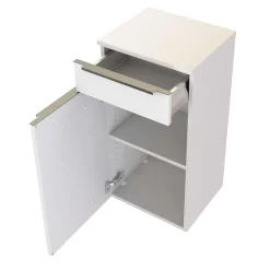 Wohnen Badezimmer Komplett*Weiße Bad Ausstattung mit LED - Livendas (fünfteilig)