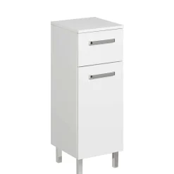 Wohnen Badezimmer Komplett*Weiße Badeinrichtung Möbelset - Ardin (vierteilig)