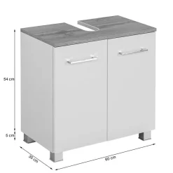 Wohnen Weiße Badezimmermöbel Einrichtung - Lasdias (fünfteilig)