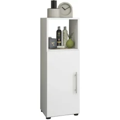 Wohnen Badezimmer Komplett*Weiße Badmöbel Kombi Set - Sua (vierteilig)