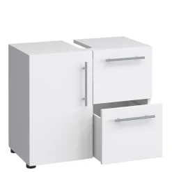 Wohnen Badezimmer Komplett*Weiße Badmöbel Kombi Set - Sua (vierteilig)