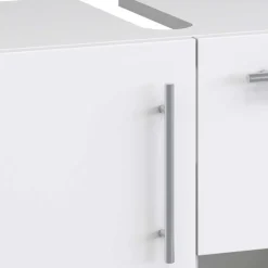 Wohnen Badezimmer Komplett*Weiße Badmöbel Kombi Set - Sua (vierteilig)