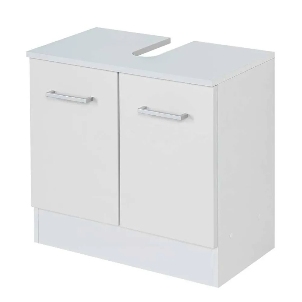 Wohnen Weiße Badmöbel Kombi zum Aufstellen - Skiranov (vierteilig)