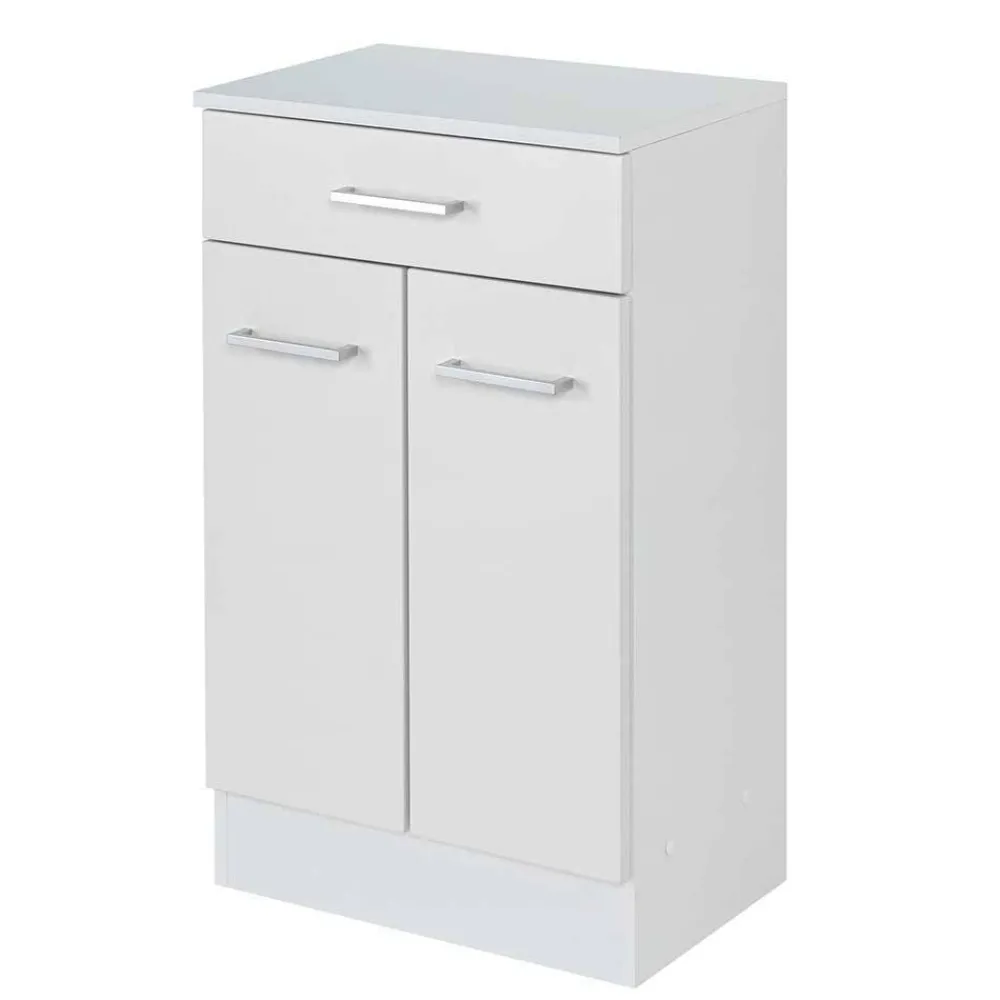 Wohnen Weiße Badmöbel Kombi zum Aufstellen - Skiranov (vierteilig)