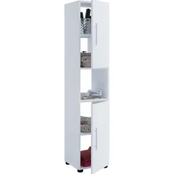 Wohnen Weiße Badmöbel Kombination Set - Sua (vierteilig)