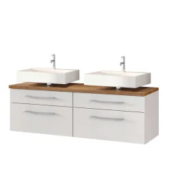 Wohnen Weiße Badmöbel Waschplatz - Enwicos II (dreiteilig)
