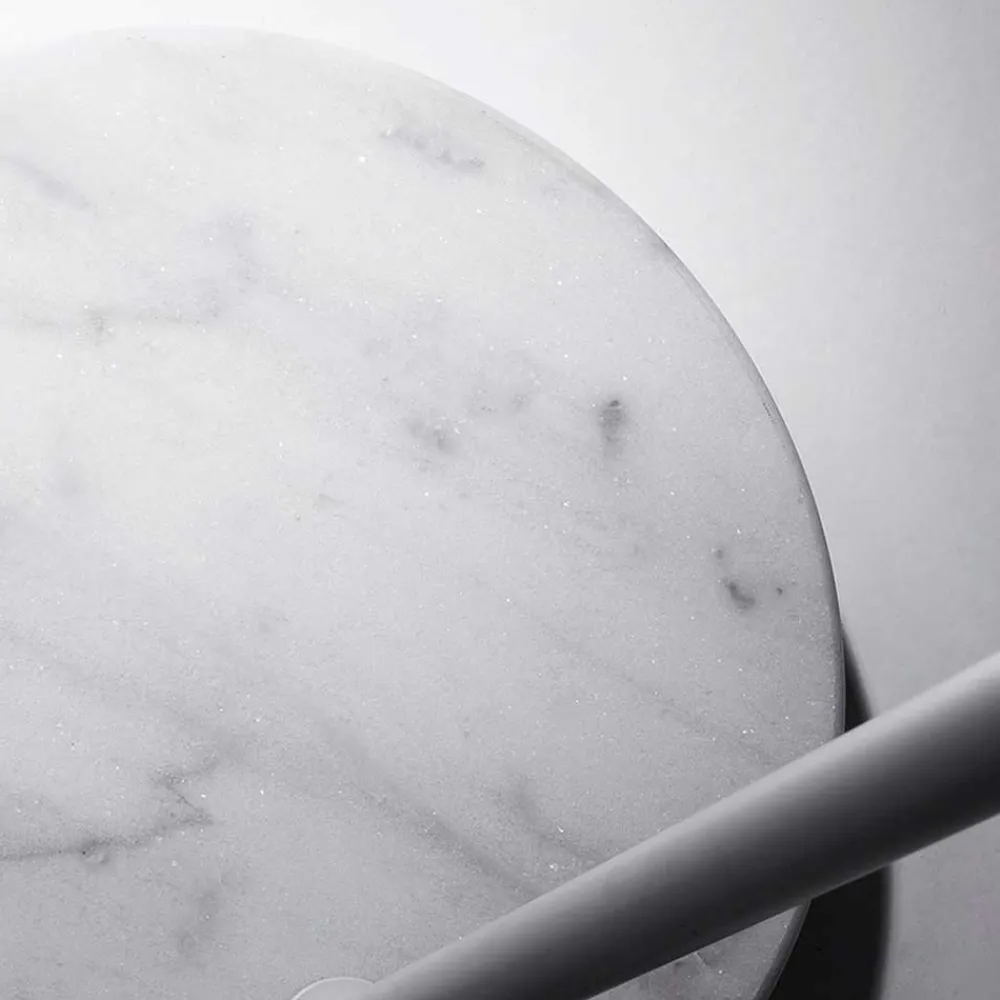 Wohnen Weiße Bogenlampe mit Stoffschirm - Valnut