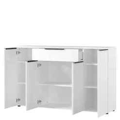 Wohnen Weiße Möbel|Home Office Möbel*Weiße Büromöbel Kombination - Sparkle (vierteilig)