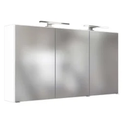 Wohnen Weiße Möbel|Glasmöbel*Weiße Doppelwaschplatz Kombi - Vandan (zweiteilig)