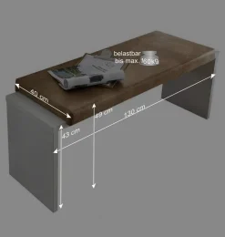 Wohnen Küchenbänke|Esszimmerbänke*Weiße Esstisch Bank mit Sitzkissen - Connassa