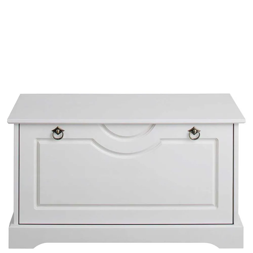 Wohnen Schuhschränke|Küchenbänke*Weiße Flurbank mit Schuhklappe - Vesrav