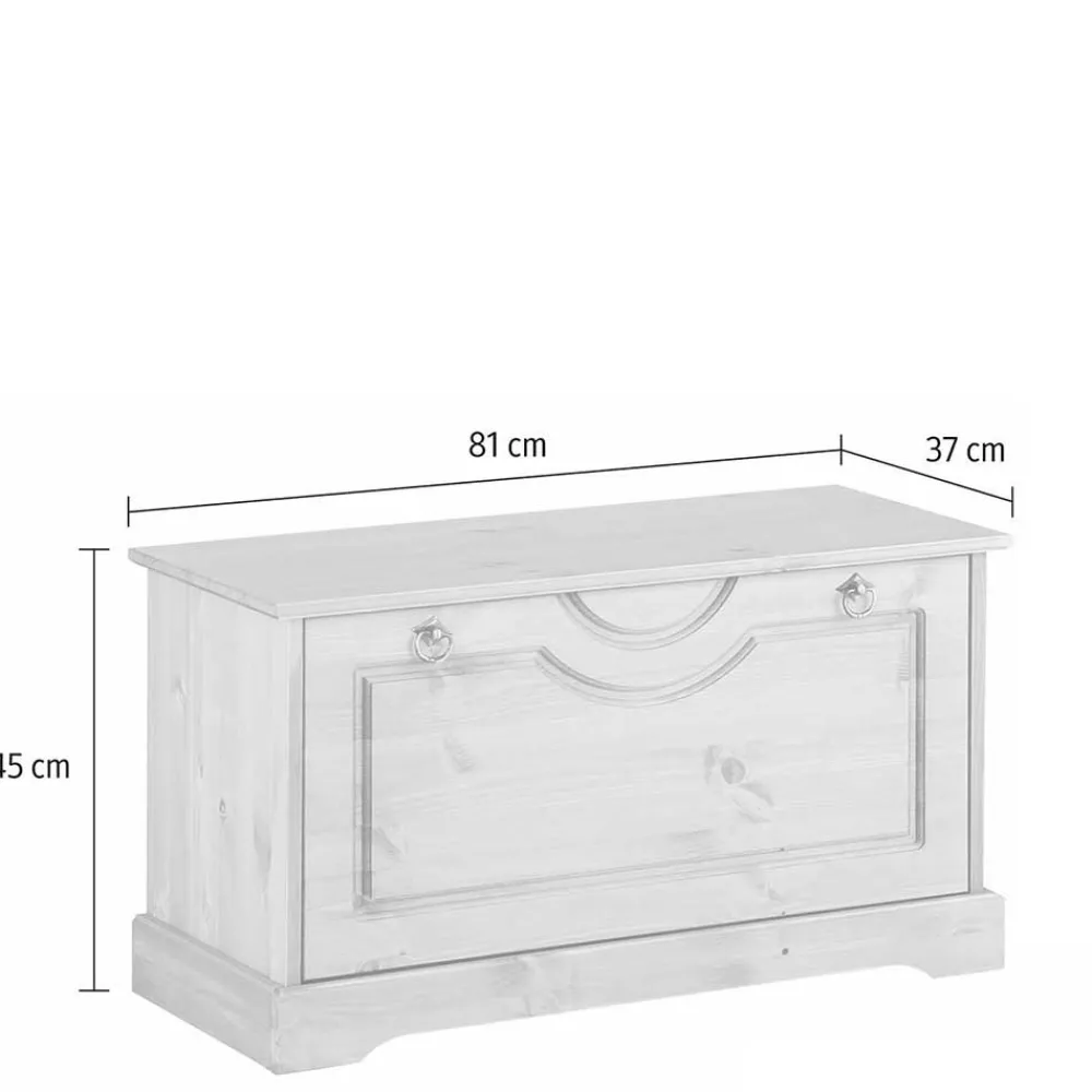 Wohnen Schuhschränke|Küchenbänke*Weiße Flurbank mit Schuhklappe - Vesrav