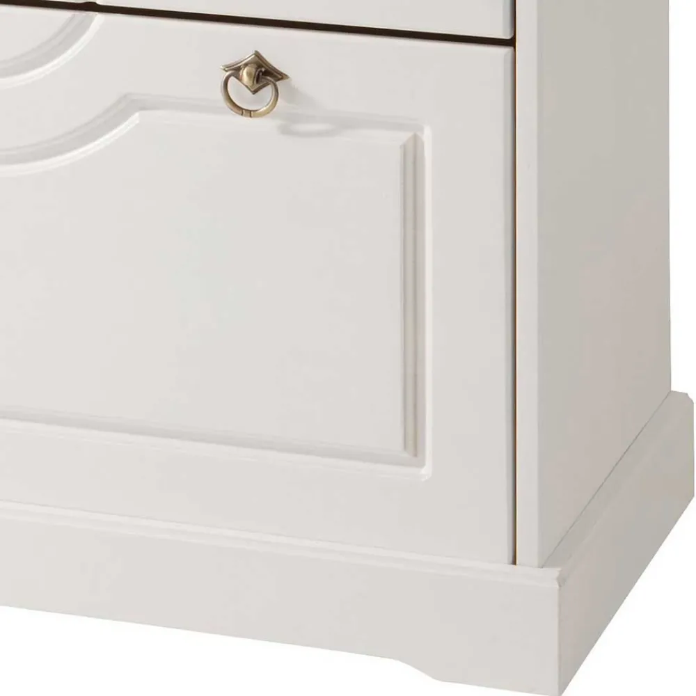 Wohnen Garderoben|Garderoben*Weiße Flurmöbel im Landhausstil - Vesrav (dreiteilig)