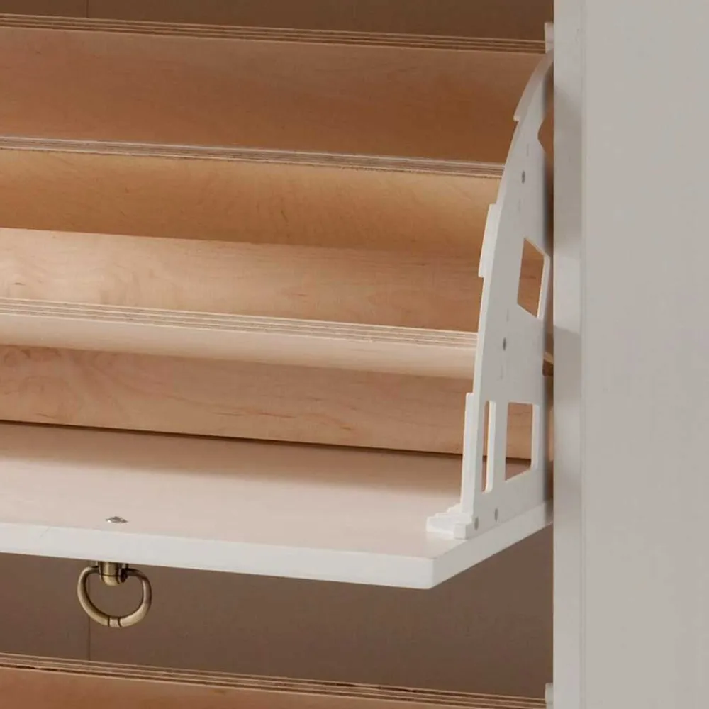 Wohnen Garderoben|Garderoben*Weiße Flurmöbel im Landhausstil - Vesrav (dreiteilig)