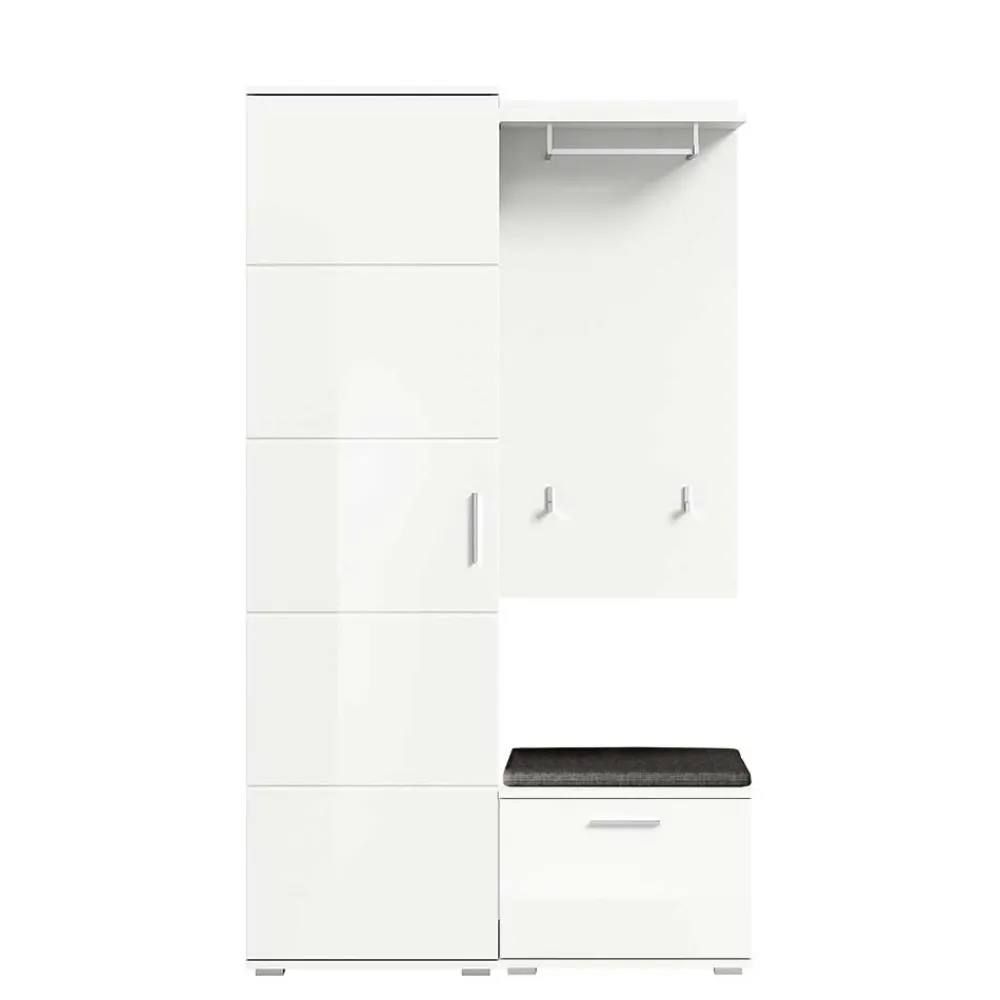 Wohnen Weiße Garderobenmöbel aus Holzwerkstoff - Rugova