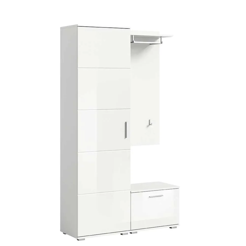 Wohnen Weiße Garderobenmöbel aus Holzwerkstoff - Rugova