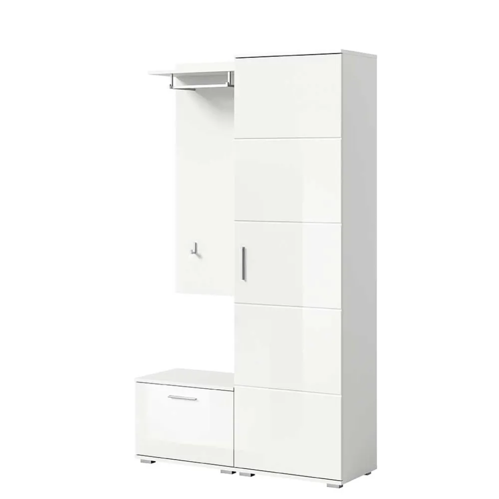 Wohnen Weiße Garderobenmöbel aus Holzwerkstoff - Rugova