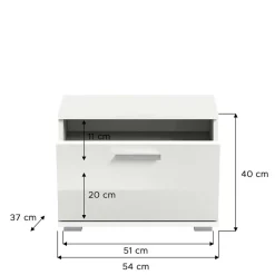Wohnen Weiße Garderobenmöbel aus Holzwerkstoff - Rugova