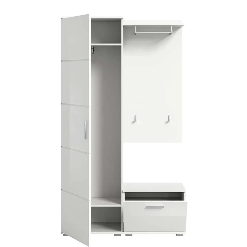 Wohnen Weiße Garderobenmöbel aus Holzwerkstoff - Rugova