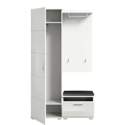 Wohnen Weiße Garderobenmöbel aus Holzwerkstoff - Rugova