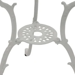 Wohnen Weiße Gartenmöbel aus Metall Aluminium - Leano (dreiteilig)