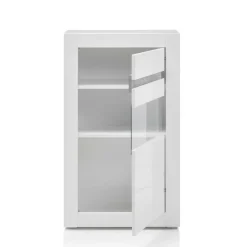 Wohnen Wohnzimmerschränke|Wohnwände*Weiße Hochglanzmöbel für das Wohnzimmer Mextra optional mit LED (vierteilig)