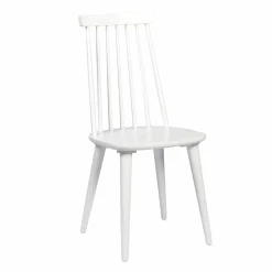 Wohnen Weiße Holzstühle aus Massivholz - Valtoma (4er Set)