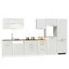 Wohnen Weiße Küche ohne Geräte - Cuneo III (achtteilig)