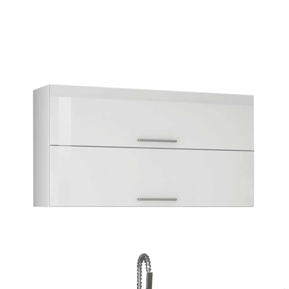 Wohnen Küche Komplett|Küchenzeilen*Weiße Küchenzeile ohne Elektrogeräte - Cuneo (neunteilig)