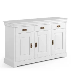Wohnen Weiße Kombi-Kommode im Landhausstil - Presto