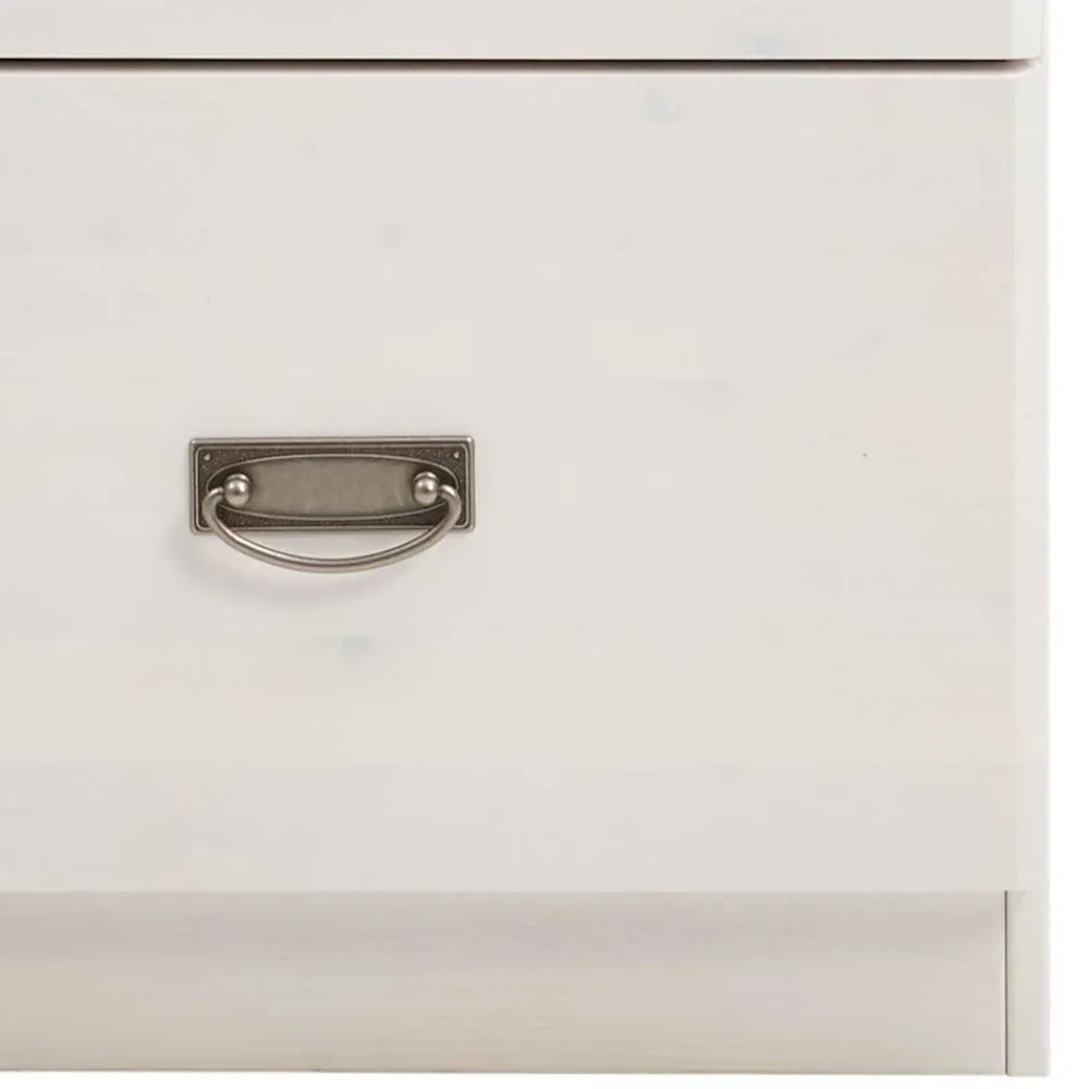 Wohnen Landhausmöbel|Kommoden*Weiße Nachtkommode 58 cm breit - Satumare