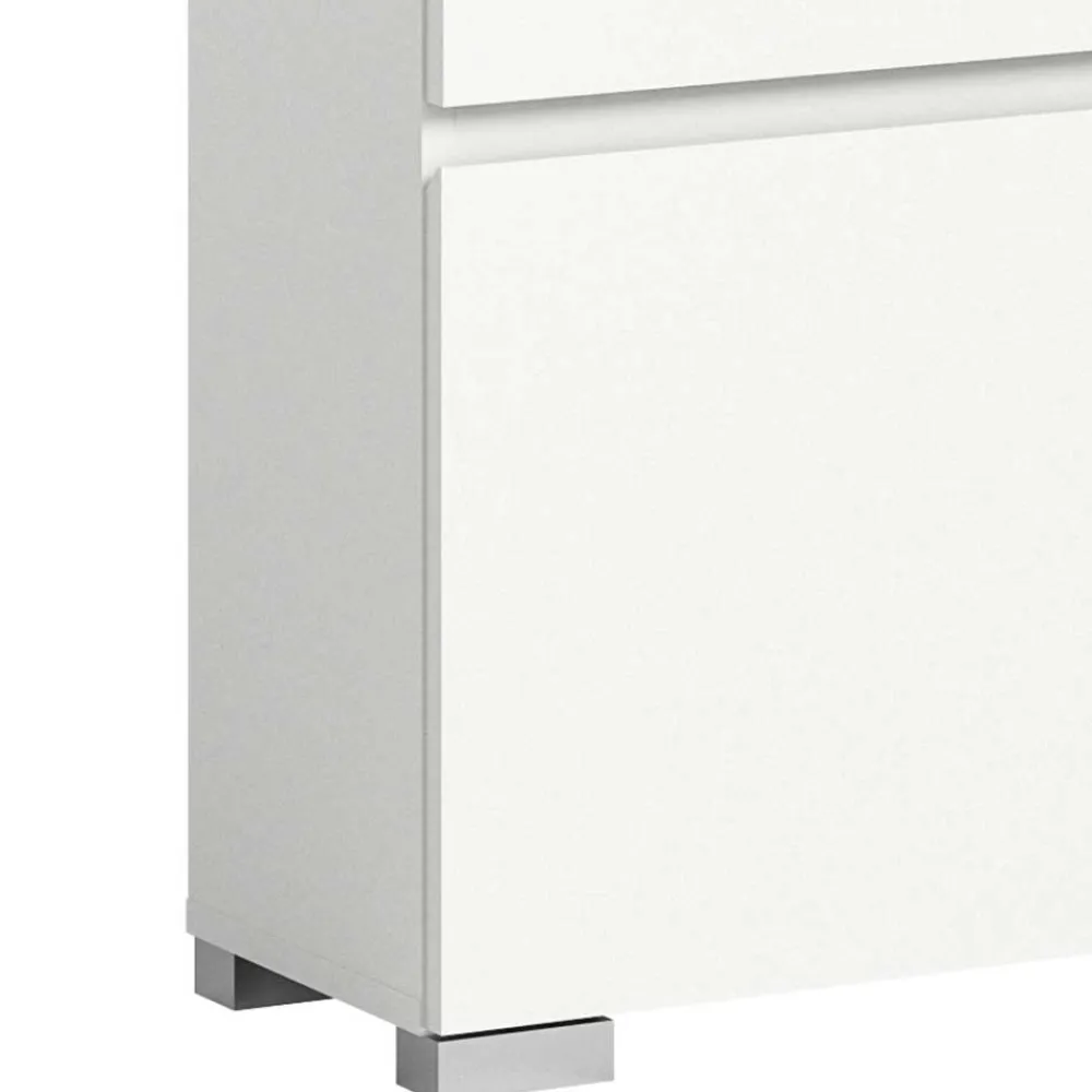 Wohnen Schuhschränke*Weiße Schuhkommode mit Schublade & Schuhklappe - Dany