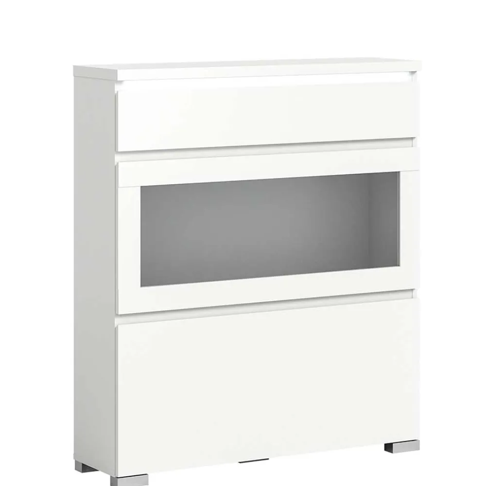 Wohnen Schuhschränke*Weiße Schuhkommode mit Schublade & Schuhklappe - Dany