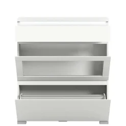 Wohnen Schuhschränke*Weiße Schuhkommode mit Schublade & Schuhklappe - Dany