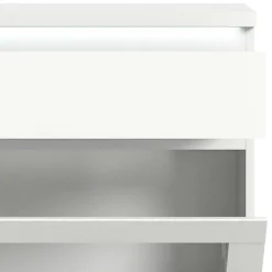 Wohnen Schuhschränke*Weiße Schuhkommode mit Schublade & Schuhklappe - Dany