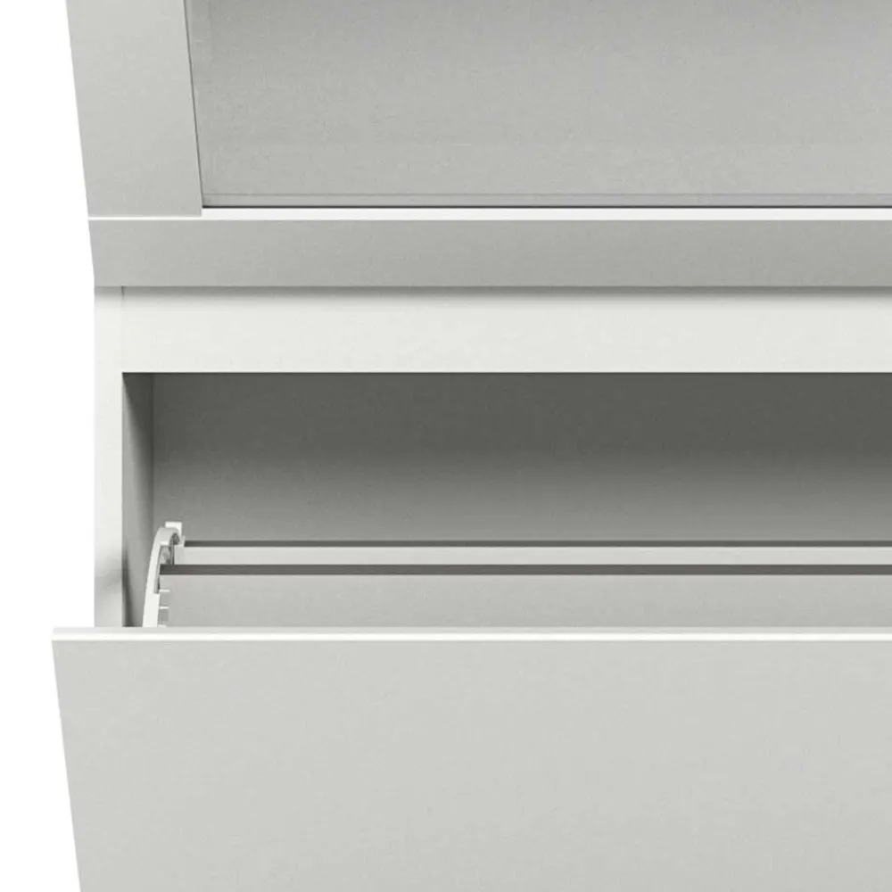 Wohnen Schuhschränke*Weiße Schuhkommode mit Schublade & Schuhklappe - Dany