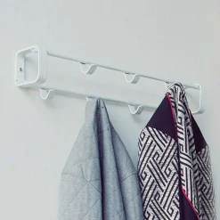 Wohnen Garderoben|Garderoben*Weiße Stahl-Wandgarderobe mit 60cm Breite - Torosma