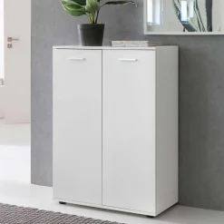 Wohnen Weiße Türen Kommode 104 cm hoch - Luan