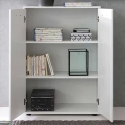 Wohnen Weiße Türen Kommode 104 cm hoch - Luan