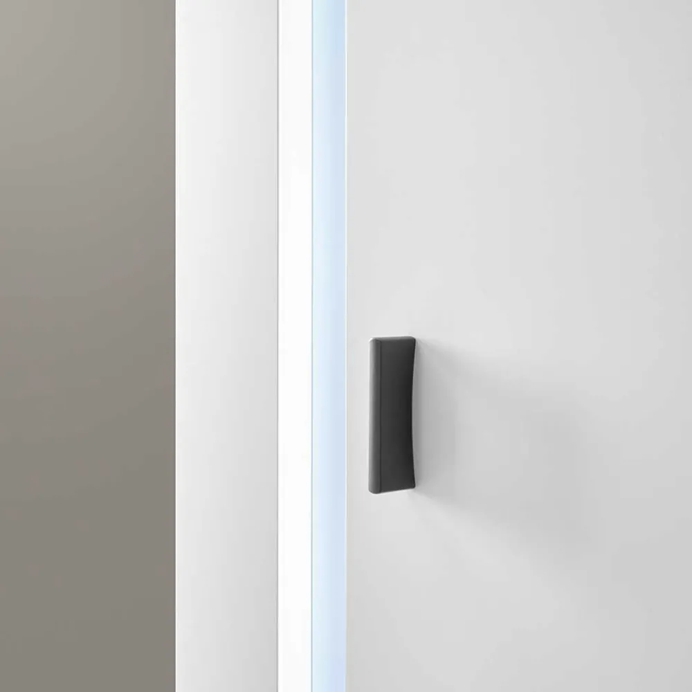 Wohnen Weiße TV Anbauwand Möbelset - Tirol (vierteilig)