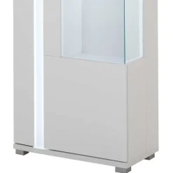 Wohnen Weiße TV Anbauwand Möbelset - Tirol (vierteilig)