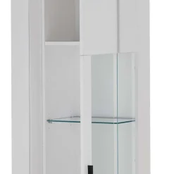 Wohnen Weiße TV Anbauwand Möbelset - Tirol (vierteilig)