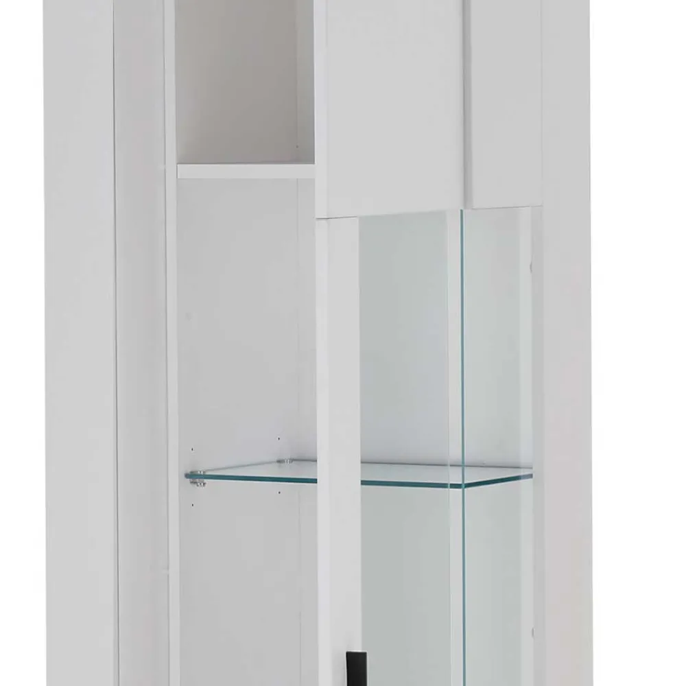 Wohnen Weiße TV Anbauwand Möbelset - Tirol (vierteilig)