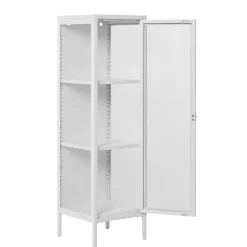 Wohnen Weiße Vitrine aus Stahl - Sancrez