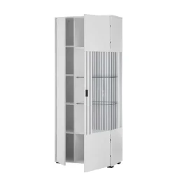 Wohnen Weiße Vitrine fürs Wohnzimmer - Dualkos