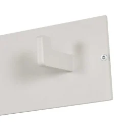 Wohnen Weiße Wandgarderobe mit 5 Kleiderhaken - Urbanos