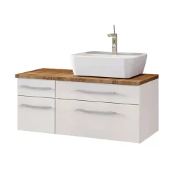 Wohnen Weiße Waschtisch Möbel komplett - Enwicos (dreiteilig)