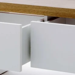 Wohnen Weiße Wohnraum Bank mit Schubladen - Nusenia